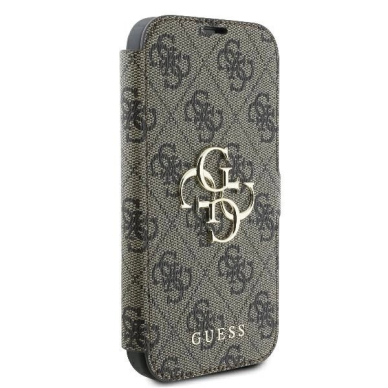 iPhone 16 Pro Guess 4G Metal Logo dėklas – rudas 3 iPhone 16 Pro Guess 4G Metal Logo dėklas – rudas 3