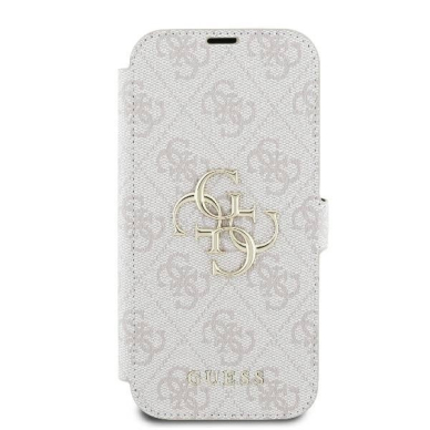 iPhone 16 Pro – Guess 4G Metal Logo Case - Rožinis 2