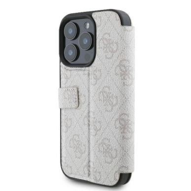 iPhone 16 Pro – Guess 4G Metal Logo Case - Rožinis 4