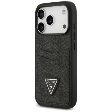 iPhone 17 Pro Guess 4G Nauble Card Triangle dėklas – juodas 1