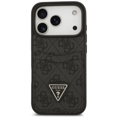 iPhone 17 Pro Guess 4G Nauble Card Triangle dėklas – juodas 2 iPhone 17 Pro Guess 4G Nauble Card Triangle dėklas – juodas 2