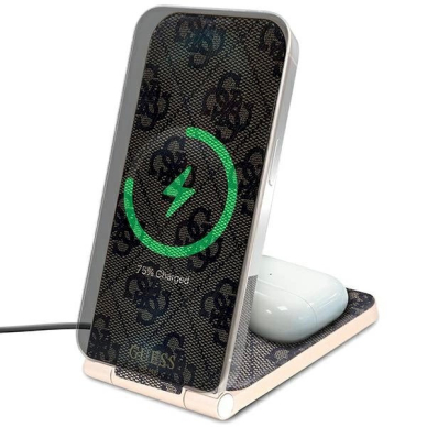 Guess 4G Pattern MagSafe foldable 2in1 15W inductive Įkroviklis  - Rudas 4 Guess 4G Pattern MagSafe foldable 2in1 15W inductive Įkroviklis  - Rudas 4