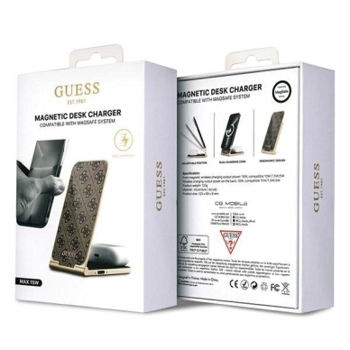 Guess 4G Pattern MagSafe foldable 2in1 15W inductive Įkroviklis  - Rudas 6 Guess 4G Pattern MagSafe foldable 2in1 15W inductive Įkroviklis  - Rudas 6