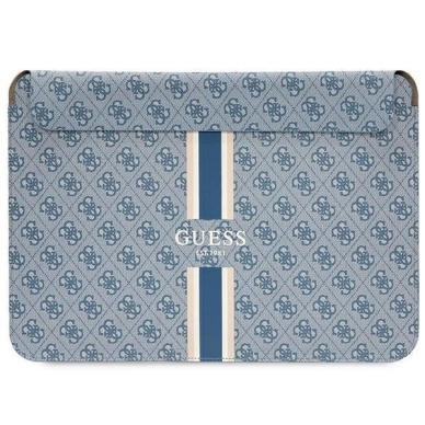 Originalus Guess dėklas 4G Printed Stripes cover for a 16 laptop - Mėlynas Originalus Guess dėklas 4G Printed Stripes cover for a 16 laptop - Mėlynas