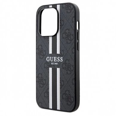 Originalus Guess dėklas 4G Printed Stripes MagSafeiPhone 15 Pro Max - Juodas 5 Originalus Guess dėklas 4G Printed Stripes MagSafeiPhone 15 Pro Max - Juodas 5