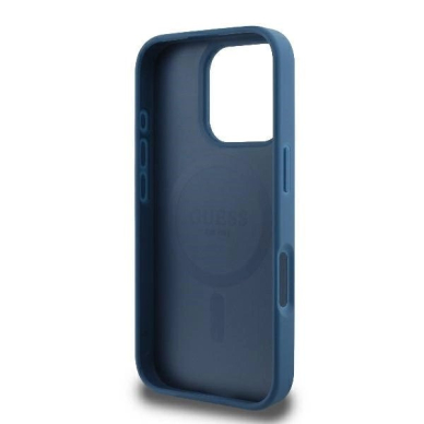 iPhone 16 Pro – Guess 4G Printed Stripes MagSafe dėklas - Mėlynas 6