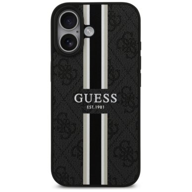 iPhone 17 Guess 4G Printed Stripes MagSafe dėklas – juodas 2 iPhone 17 Guess 4G Printed Stripes MagSafe dėklas – juodas 2