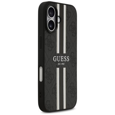 iPhone 17 Guess 4G Printed Stripes MagSafe dėklas – juodas 3 iPhone 17 Guess 4G Printed Stripes MagSafe dėklas – juodas 3