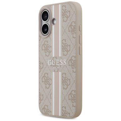 iPhone 17 Guess 4G Printed Stripes MagSafe dėklas – rožinis 1