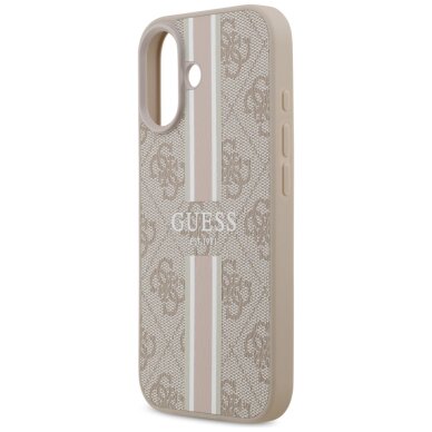 iPhone 17 Guess 4G Printed Stripes MagSafe dėklas – rožinis 5