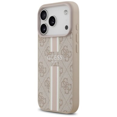 iPhone 17 Pro Guess 4G Printed Stripes MagSafe dėklas – rožinis 1 iPhone 17 Pro Guess 4G Printed Stripes MagSafe dėklas – rožinis 1