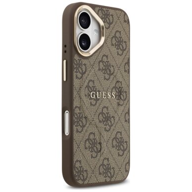 iPhone 17 Guess 4G PU Classic Logo MagSafe dėklas – rudas 3 iPhone 17 Guess 4G PU Classic Logo MagSafe dėklas – rudas 3