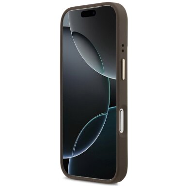 iPhone 17 Pro Guess 4G PU Triangle Logo & Stand Camera MagSafe dėklas – rudas 4 iPhone 17 Pro Guess 4G PU Triangle Logo & Stand Camera MagSafe dėklas – rudas 4