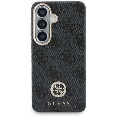 Samsung Galaxy S26+ Guess 4G Rhinestone Round Logo MagSafe dėklas – juodas 2