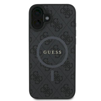 Guess 4G Ring Classic Logo MagSafe Dėklas iPhone 16 Plus - juodas 2