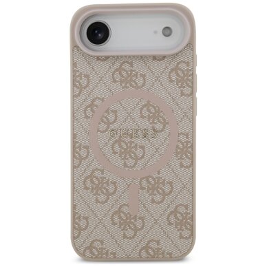 iPhone 17 Air Guess 4G Ring Classic Logo MagSafe dėklas – rožinis 2 iPhone 17 Air Guess 4G Ring Classic Logo MagSafe dėklas – rožinis 2