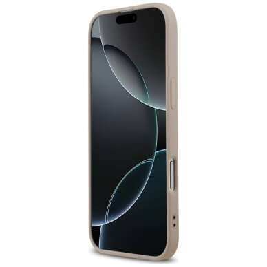 iPhone 17 Air Guess 4G Ring Classic Logo MagSafe dėklas – rožinis 4