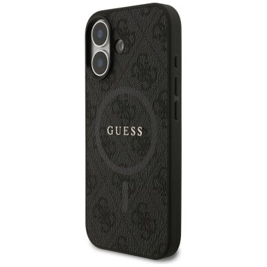 iPhone 17 Guess 4G Ring Classic Logo MagSafe dėklas – juodas 1 iPhone 17 Guess 4G Ring Classic Logo MagSafe dėklas – juodas 1