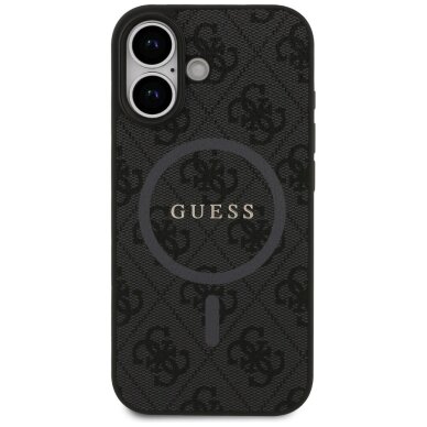 iPhone 17 Guess 4G Ring Classic Logo MagSafe dėklas – juodas 2