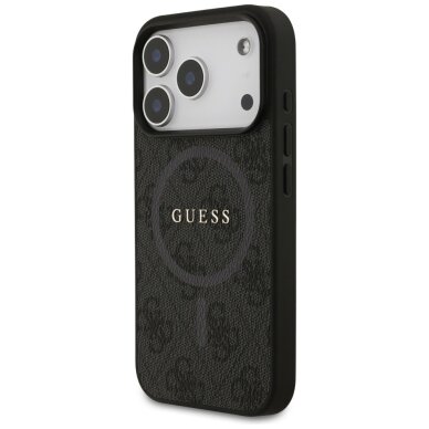 iPhone 17 Pro Guess 4G Ring Classic Logo MagSafe dėklas – juodas 1 iPhone 17 Pro Guess 4G Ring Classic Logo MagSafe dėklas – juodas 1
