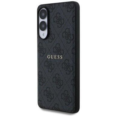 Samsung Galaxy S25 Edge dėklas Guess 4G Ring Classic Logo su MagSafe – juodas 1