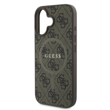 Guess 4G Ring Classic Logo MagSafe iPhone 16 Plus Dėklas - rudas 5 Guess 4G Ring Classic Logo MagSafe iPhone 16 Plus Dėklas - rudas 5