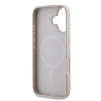 Guess 4G Ring Classic Logo MagSafe iPhone 16 Plus Dėklas - rožinis 6 Guess 4G Ring Classic Logo MagSafe iPhone 16 Plus Dėklas - rožinis 6