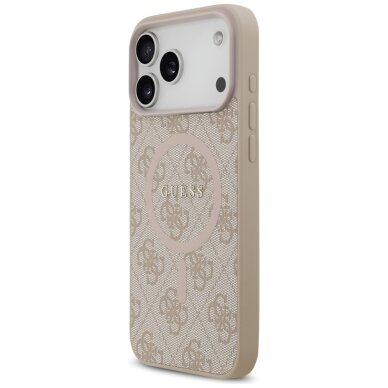 iPhone 17 Pro Max Guess 4G Ring Classic Logo MagSafe dėklas – rožinis 1 iPhone 17 Pro Max Guess 4G Ring Classic Logo MagSafe dėklas – rožinis 1