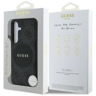 Guess 4G Round Patch Classic Logo MagSafe Dėklas Samsung Galaxy S25 Plus Juodas 7 Guess 4G Round Patch Classic Logo MagSafe Dėklas Samsung Galaxy S25 Plus Juodas 7