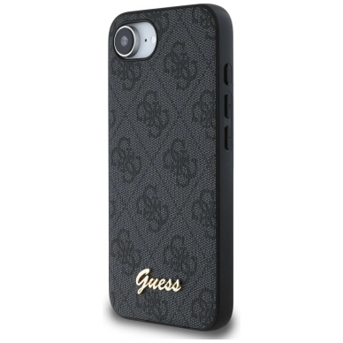 Guess 4G Script Logo MagSafe Dėklas skirtas iPhone 16e - Juodas 1