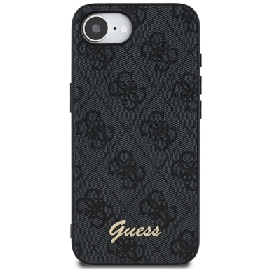 Guess 4G Script Logo MagSafe Dėklas skirtas iPhone 16e - Juodas 2 Guess 4G Script Logo MagSafe Dėklas skirtas iPhone 16e - Juodas 2