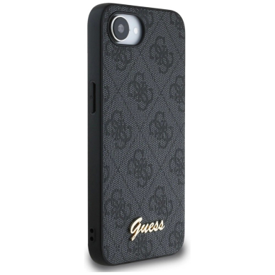 Guess 4G Script Logo MagSafe Dėklas skirtas iPhone 16e - Juodas 3