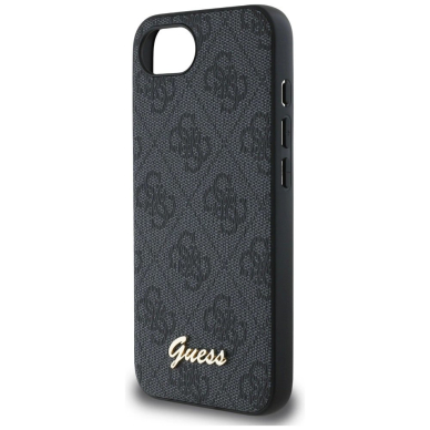 Guess 4G Script Logo MagSafe Dėklas skirtas iPhone 16e - Juodas 5