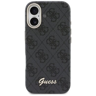 iPhone 17 Guess 4G Script MagSafe dėklas – juodas 2