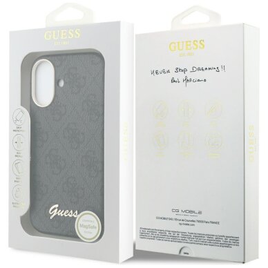 iPhone 17 Guess 4G Script MagSafe dėklas – juodas 7