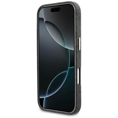 iPhone 17 Pro Guess 4G Script MagSafe dėklas – juodas 4