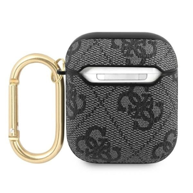 Guess 4G Script Metal Collection Dėklas skirtas AirPods 1 / 2 - Pilkas 1
