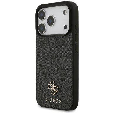 iPhone 17 Pro Guess 4G Small Classic Logo MagSafe dėklas – juodas 1 iPhone 17 Pro Guess 4G Small Classic Logo MagSafe dėklas – juodas 1