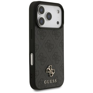 iPhone 17 Pro Guess 4G Small Classic Logo MagSafe dėklas – juodas 3