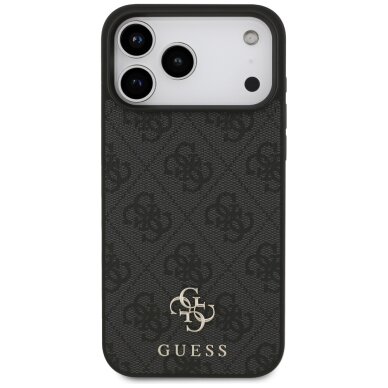 iPhone 17 Pro Max Guess 4G Small Classic Logo MagSafe dėklas – juodas 2 iPhone 17 Pro Max Guess 4G Small Classic Logo MagSafe dėklas – juodas 2