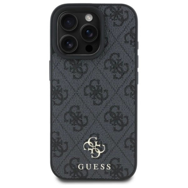 iPhone 16 Pro Guess 4G Small Classic MagSafe dėklas - juodas 2