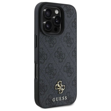 iPhone 16 Pro Guess 4G Small Classic MagSafe dėklas - juodas 3 iPhone 16 Pro Guess 4G Small Classic MagSafe dėklas - juodas 3