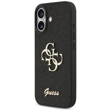 iPhone 17 dėklas Guess 4G Strap su Classic Logo – juodas 1 iPhone 17 dėklas Guess 4G Strap su Classic Logo – juodas 1