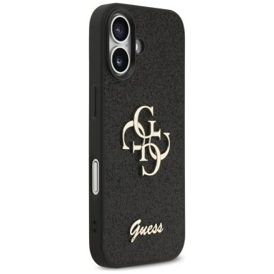 iPhone 17 dėklas Guess 4G Strap su Classic Logo – juodas 3