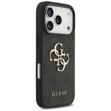 iPhone 17 Pro dėklas Guess 4G Strap Classic Logo – juodas 3