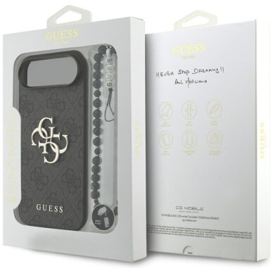 iPhone Air dėklas Guess 4G Strap 4G Classic Logo – juodas 7