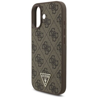 iPhone 17 Guess 4G Strap Triangle Logo MagSafe dėklas – rudas 5 iPhone 17 Guess 4G Strap Triangle Logo MagSafe dėklas – rudas 5