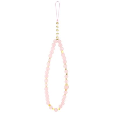 iPhone 17 Pro Guess 4G Strap Triangle Logo MagSafe dėklas – rožinis 1