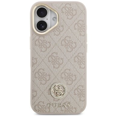 iPhone 17 dėklas Guess 4G Strass Logo & Big Strap Metal Buttons, MagSafe – rožinis 2 iPhone 17 dėklas Guess 4G Strass Logo & Big Strap Metal Buttons, MagSafe – rožinis 2