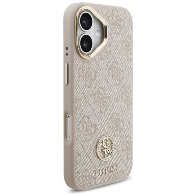 iPhone 17 dėklas Guess 4G Strass Logo & Big Strap Metal Buttons, MagSafe – rožinis 3 iPhone 17 dėklas Guess 4G Strass Logo & Big Strap Metal Buttons, MagSafe – rožinis 3